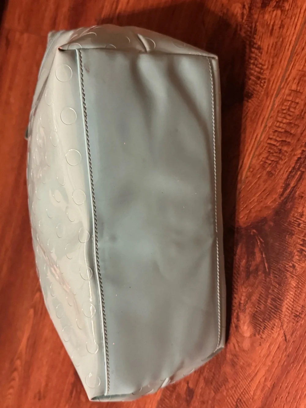 Kate Spade Patent Tote Bag in Light Teal - Elegant Everyday Carry